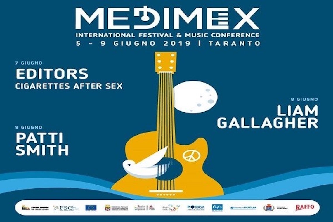 Medimex 2019 con Patty Smith e Liam Gallagher