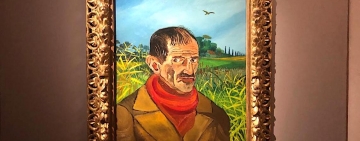 Ligabue, nei dipinti se stesso