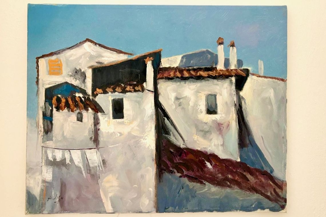 Una casa di bianco e d’azzurro